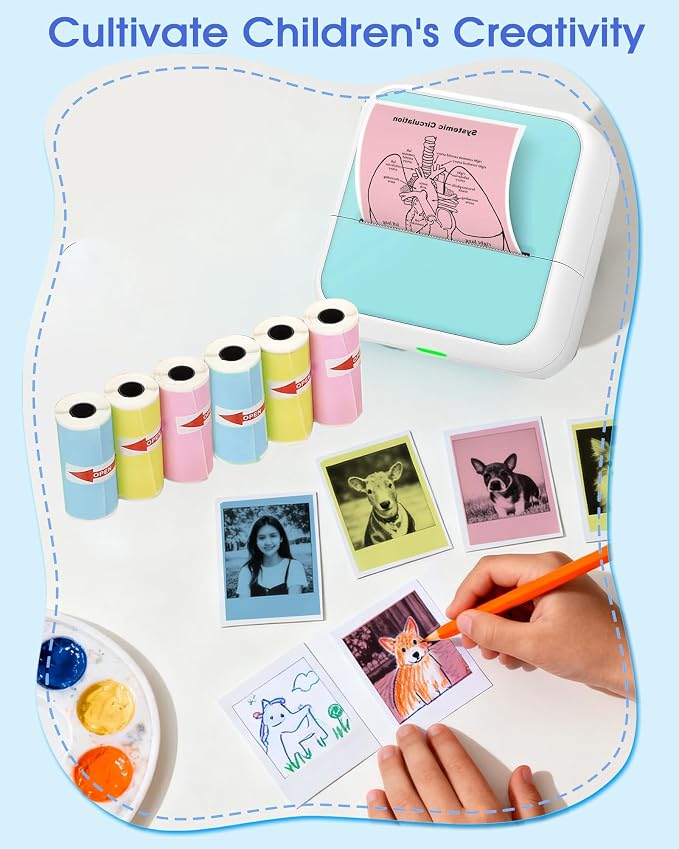 12 Rolls Mini Thermal Printer Sticker Paper Self-Adhesive, Notebuddy Mini - Image 5