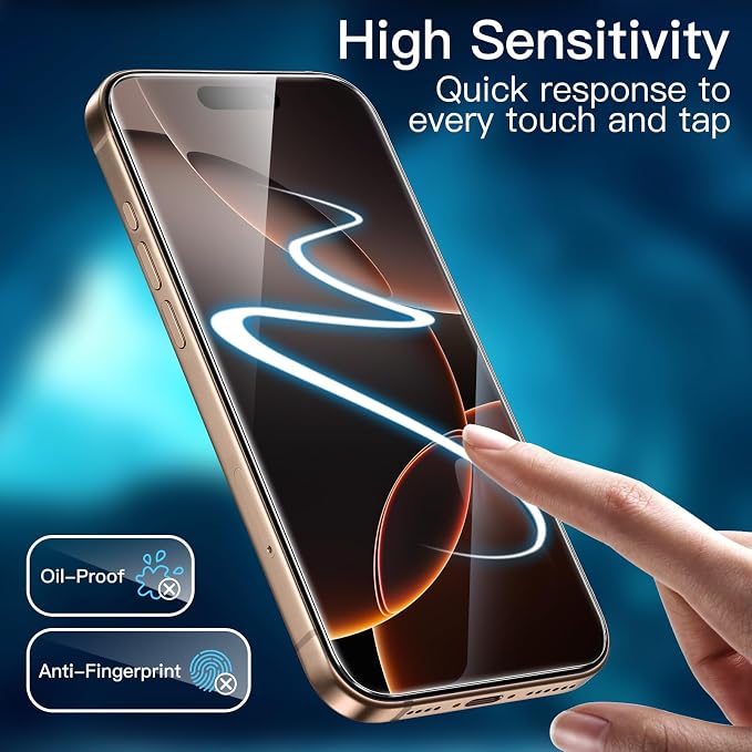 JETech Screen Protector for iPhone 16 Pro Max 6.9-Inch - Image 6