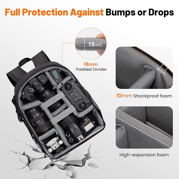 Cwatcun Camera Backpack Bag Professional - Image 5
