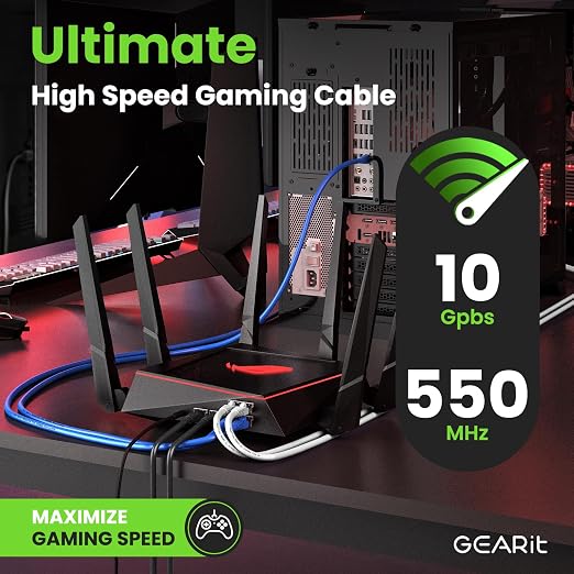 GEARit Cat 6 Ethernet Patch Cable 4 ft Black Cat6 Patch Cables 4ft - Image 5