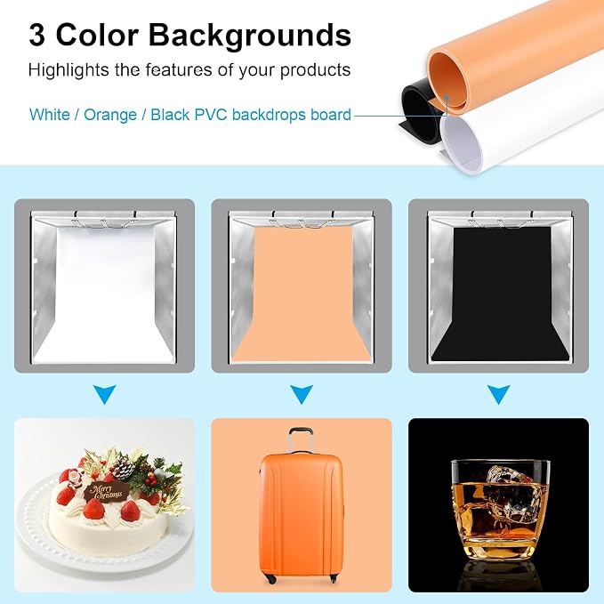 Light Box Photography, PULUZ 31'' Portable Photo Studio Light Box - Image 8