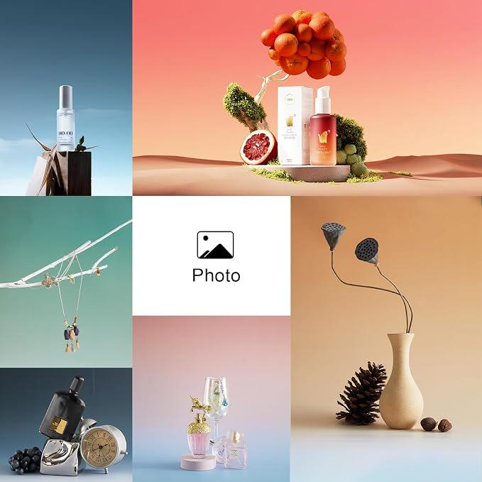 BEIYANG 6PCS 12Patterns Photography Background Gradient Color Papers, Food - Image 6