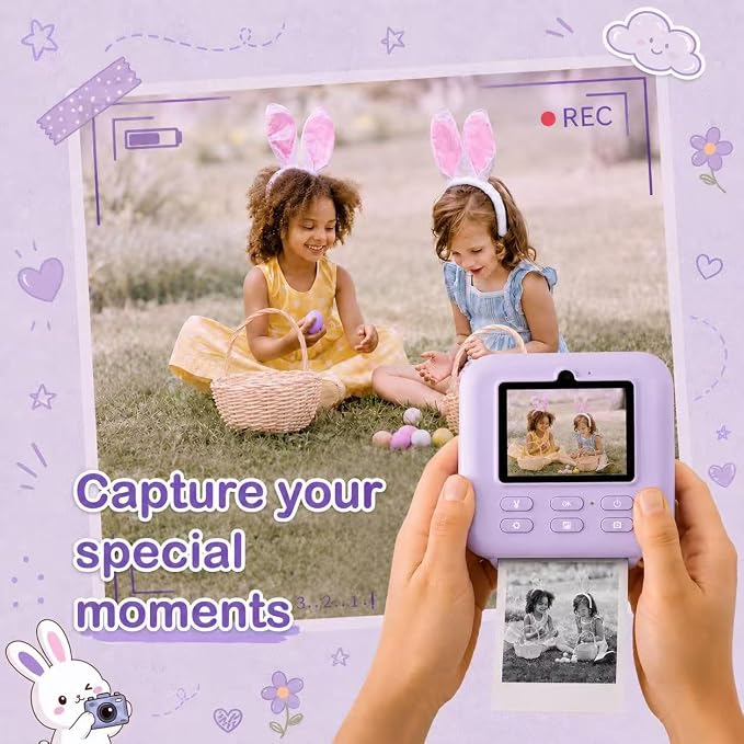 6 Rolls Kids Camera Instant Print Paper Refill-Popikcal Thermal Printer Camera - Image 4