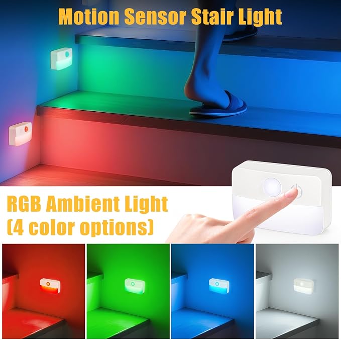 Guankai 3 Pack Motion Sensor Stair Lights - Image 2