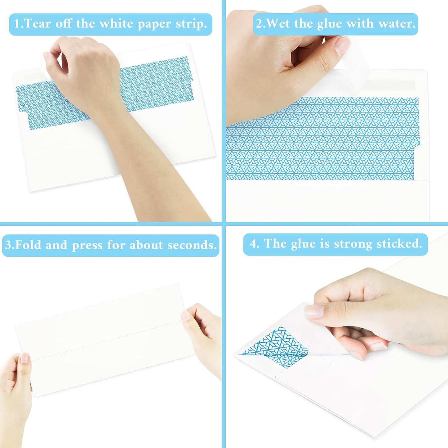 100 Pack #10 Business Envelopes, White Standard Envelopes Self Seal, Letter Size Business Mailing Envelopes for Checks Letters Invoices Statements Birthday Graduation Wedding,4 1/8 x 9 1/2 Inch