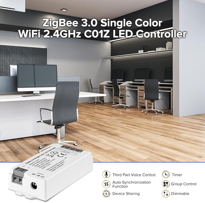 BTF-LIGHTING Tuya Zigbee 3.0 C01Z LED Controller Support Single Color 2 pin PWM - Image 4