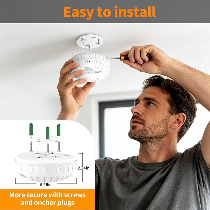 Hidden Camera Smoke 4K HD Rotatable Wireless WiFi Camera Detector Mini Security - Image 7