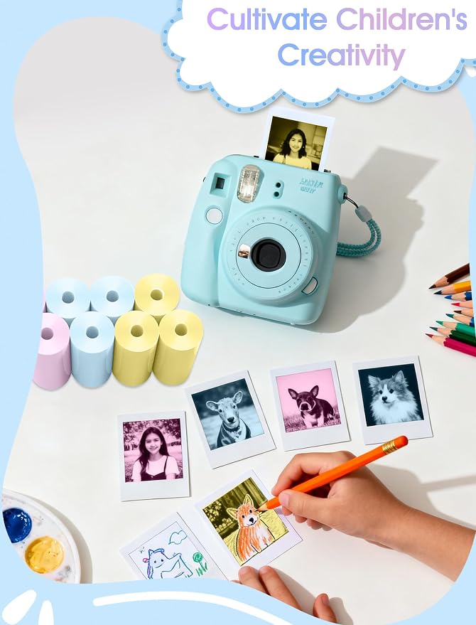 12 Rolls Kids Camera Paper Roll Refill, QIIYNTE Thermal Paper - Image 5