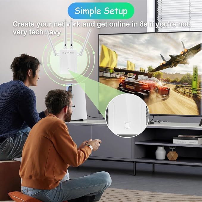 WiFi Range Extender, Dual Band 2.4G and 5G Wireless Repeater, 300Mbps Signal - Image 8