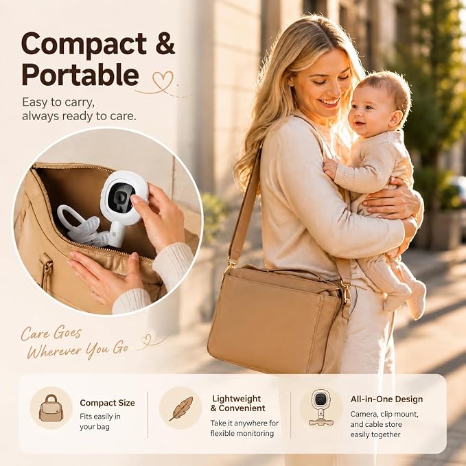 Baby Monitor Stand for Nanit Pro/Plus, Flexible Gooseneck Clip Mount - Image 6