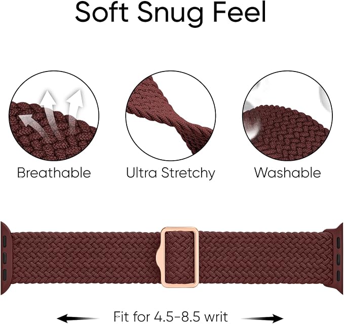 6 Pack Braided Stretchy Bands Compatible - Image 5