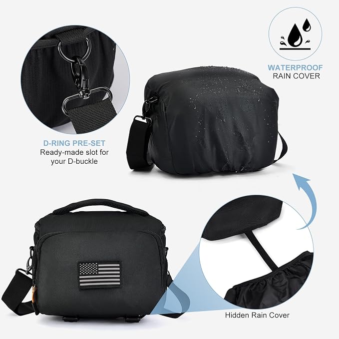 Vogano Camera Bag Protective Covers Photography Shoulder Bag Compatible - Image 6