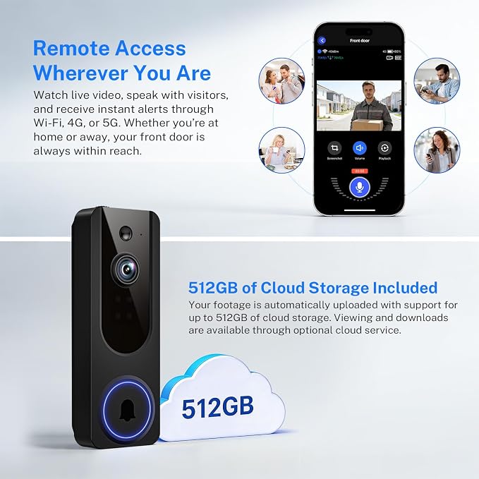 Wireless Doorbell Camera Video Monitor - Image 6