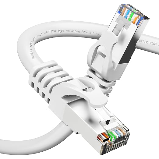 GEARit Cat6A Ethernet Cable 10Gbps Snagless Long Shielded SSTP, SFTP Shielded by GEARit