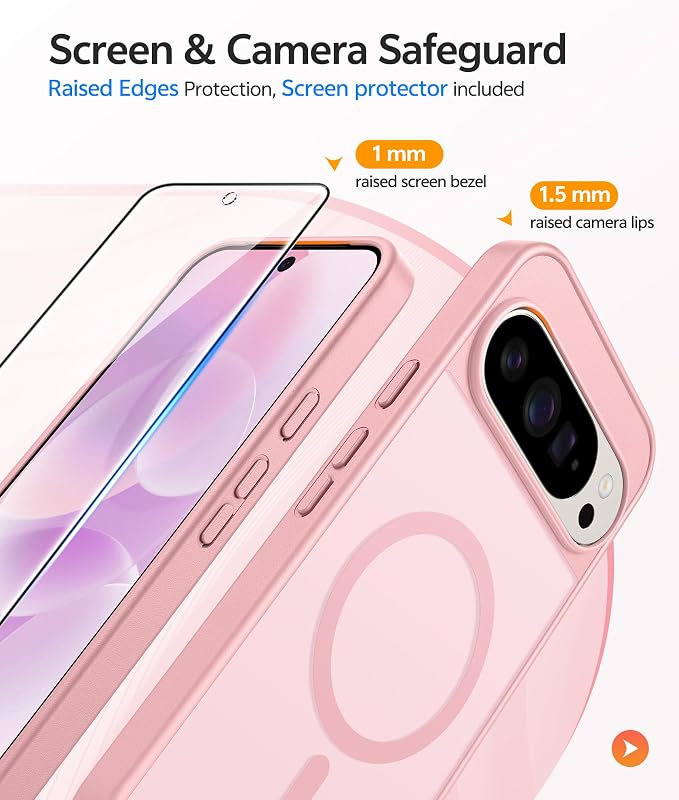 FNTCASE for Google Pixel 10 Pro Case: for Pixel 10 Case Translucent Matte Cases - Image 4