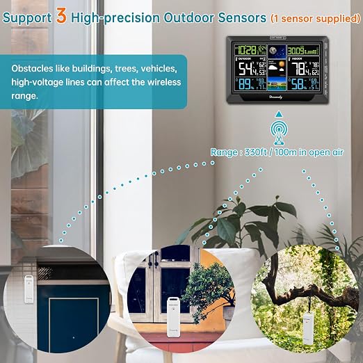 DreamSky Weather Station Indoor Outdoor Thermometer Wireless - Image 2