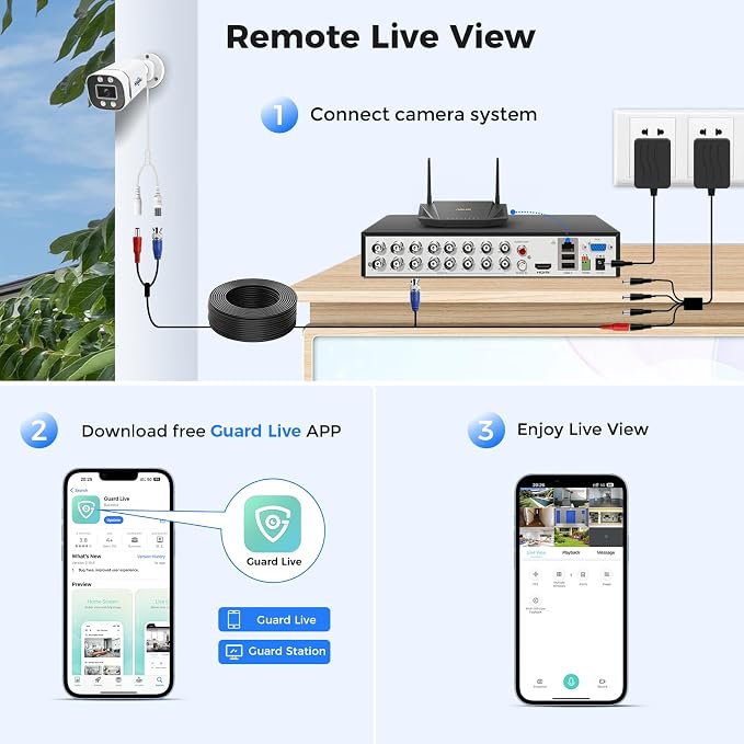 Hiseeu 16CH 3K Wired Security Camera System - Image 7