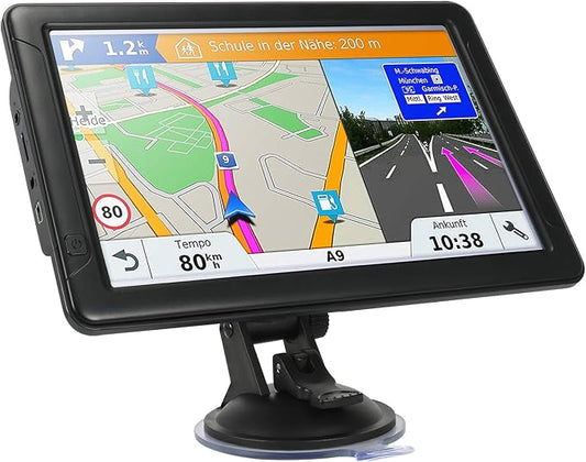 GPS Navigator for Car Truck RV, 9-inch High-Definition Touch Screen，2025 Maps by UNSXHIT