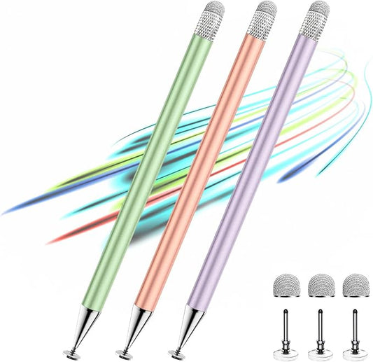 Stylus Pen for Touchscreen ipad.2-in-1 Tip for Nintendo Switch | Disc & Fiber by ZhaoCaiJinBao