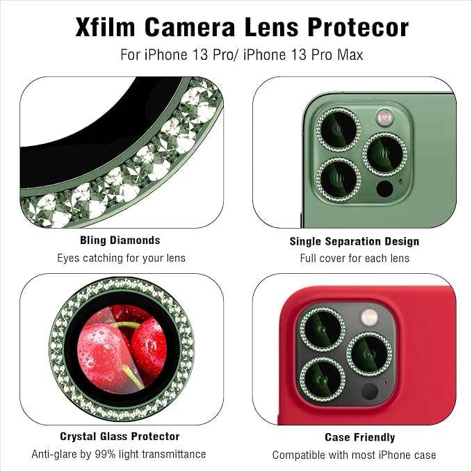 Bling Diamond Individual Camera Lens Protector - Image 3