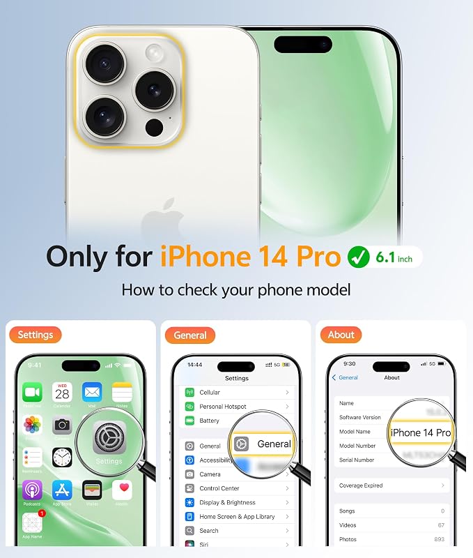 FNTCASE for iPhone 14 Pro Case: Translucent Matte Cases - Image 2