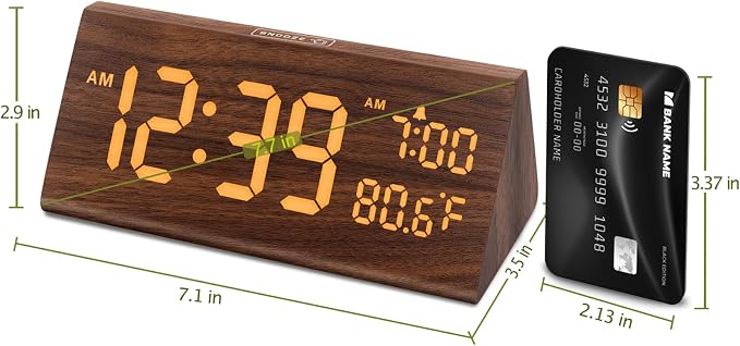 DreamSky Wooden Digital Alarm Clock - Image 8