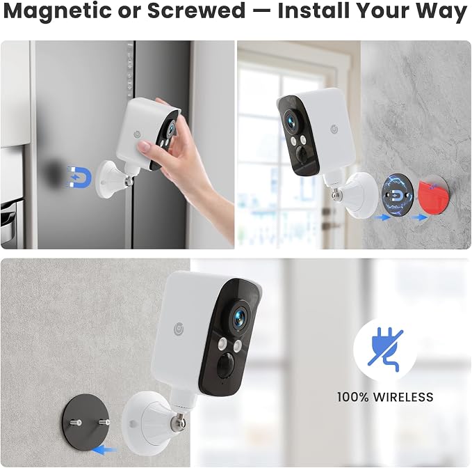300° Pan Wireless Outdoor Security Camera, No Subscription Free 7-Day Cloud/SD - Image 9