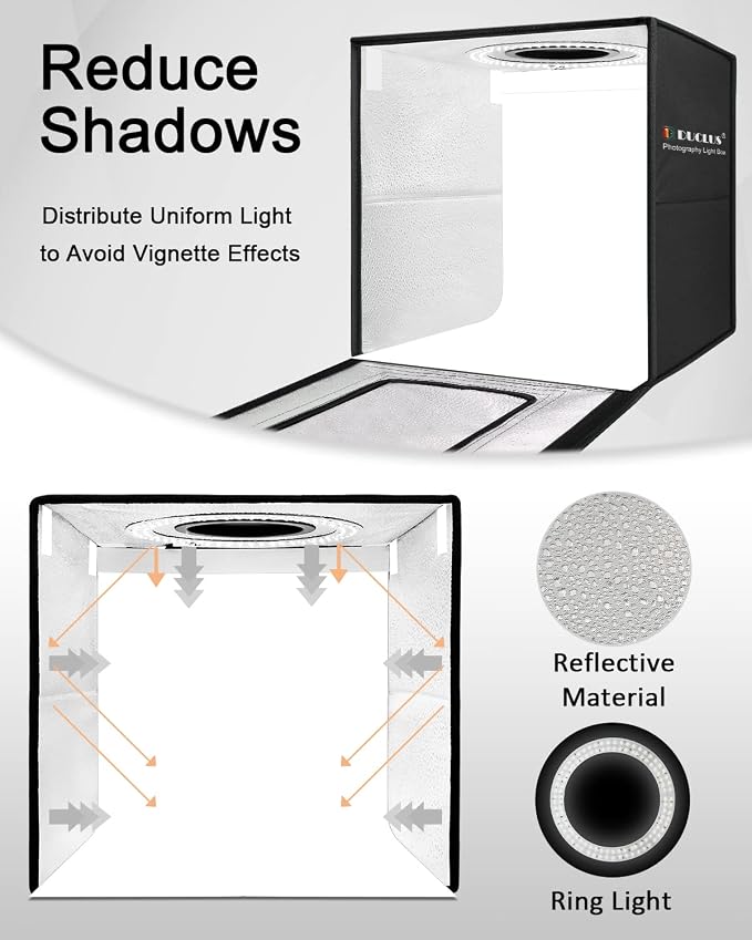 DUCLUS Photo Light Box 16x16 inch, Professional Light Box - Image 4
