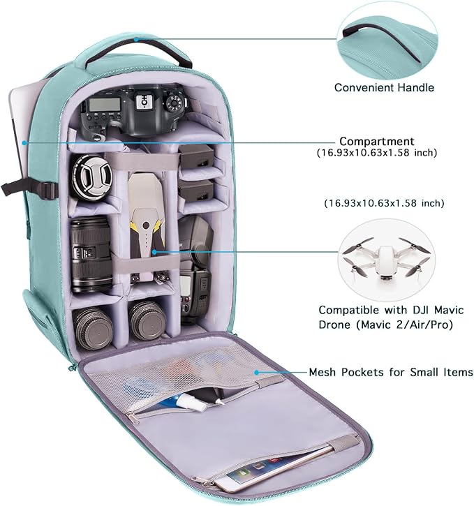 MOSISO Camera Backpack, DSLR/SLR/Mirrorless Photography Camera Bag 15-16 inch - Image 2
