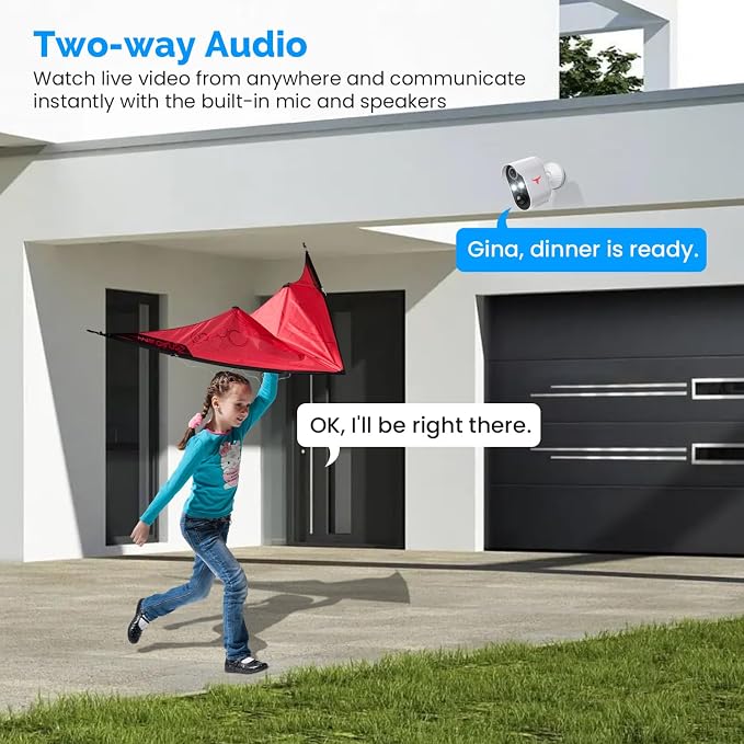 1080P Wireless Security Camera Outdoor, Battery Powered, AI Human Detection - Image 5