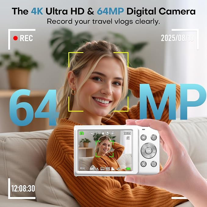 Digital Camera, 4K Digital Camera - Image 2