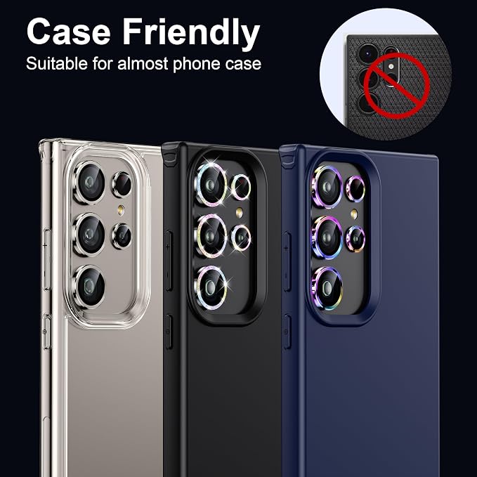 WSKEN for Samsung Galaxy S24 Ultra Camera Lens Protector, Ultra Thin Scratch - Image 5