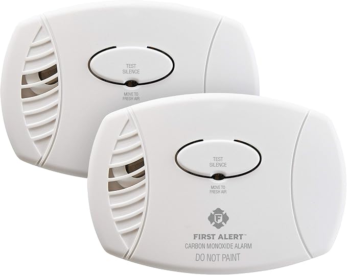 FIRST ALERT Carbon Monoxide Detector, No Outlet Required, Battery Operated by FirstAlert