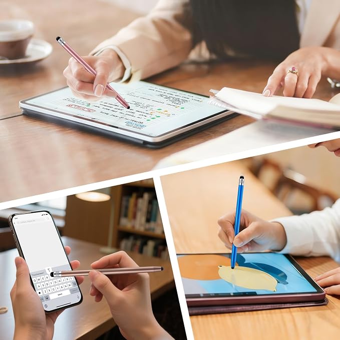 LINFANC 12Pcs Stylus Pen for Touchscreen, 2-in-1 High Precision & Sensitivity - Image 6