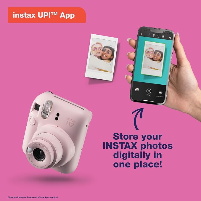 Fujifilm Instax Mini 12 Instant Film Camera, Clay White - Image 5