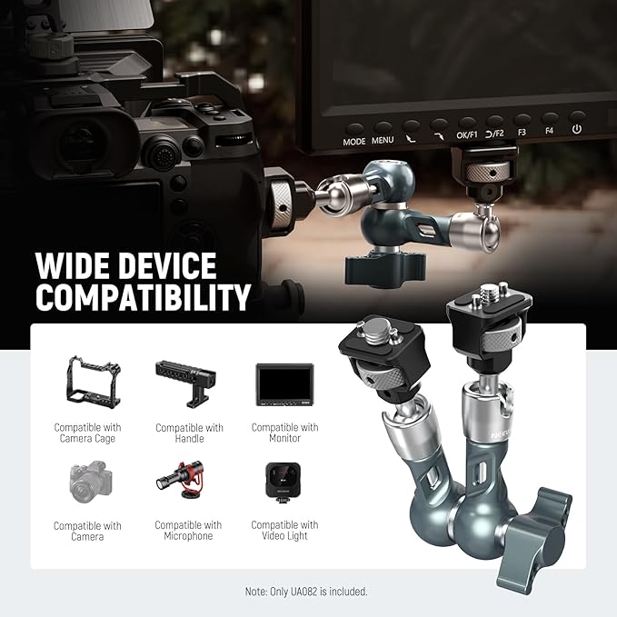 NEEWER 7" Articulating Magic Arm, Camera Monitor Mount Ball Heads Anti Twist - Image 2