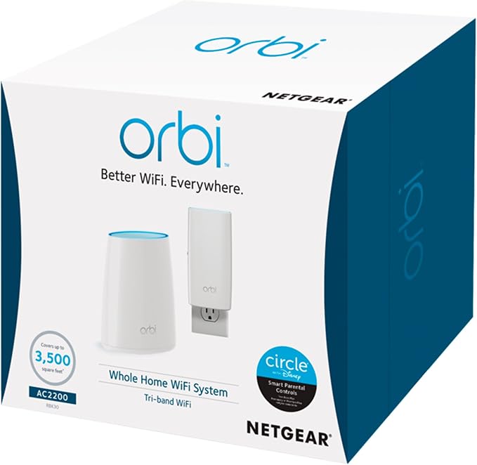 NETGEAR RBK30-100NAS Orbi Whole Home Mesh WiFi System – Simple setup, Wireless - Image 3
