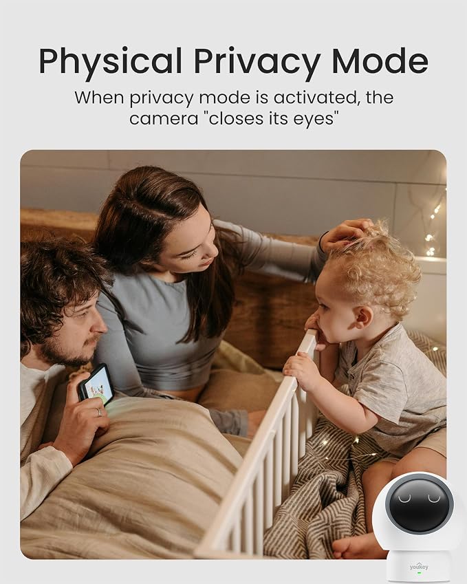 youkey 2.5K Indoor Camera, No Monthly Fees, 360° Dog/Pet Camera - Image 3