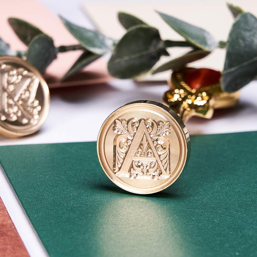 Letter I Alphabet Sealing Wax Stamp, Initial I Wax Seal Stamp, Gold