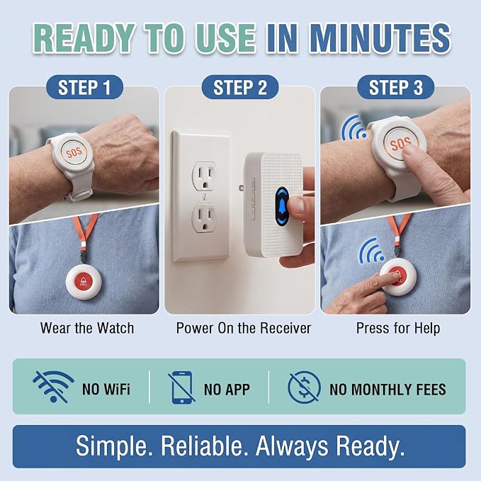 Daytech Wireless Caregiver Pager Call Button - Image 7