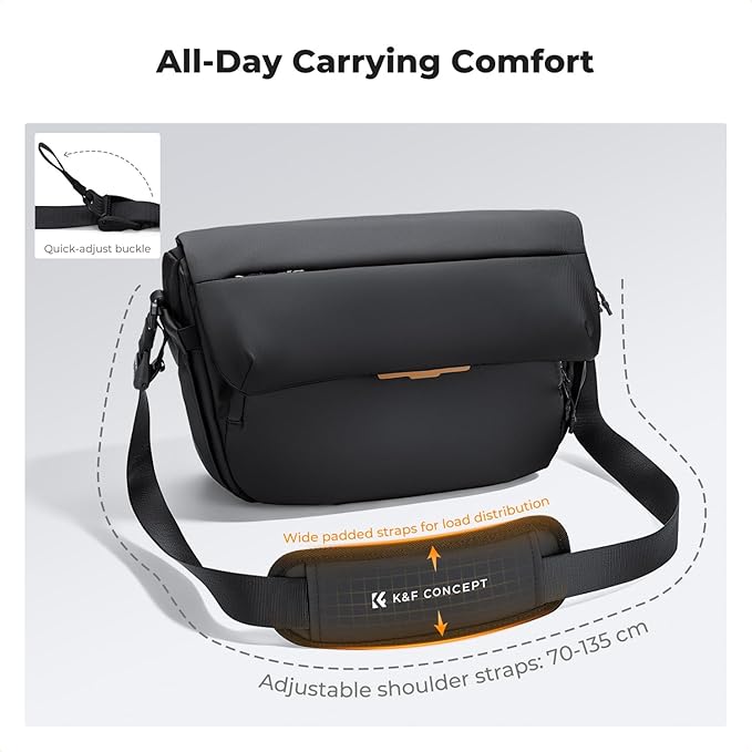 K&F CONCEPT Camera Sling Bag, 15L Camera Bags - Image 5