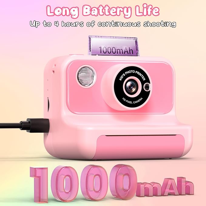 Kids Camera Instant Print, Kids Camera 1080P HD Video Digital Camera, Christmas - Image 3