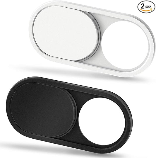CloudValley Camera Cover Slide, 0.023Inch Ultra-Thin Black&White, Web Webcam by CloudValley