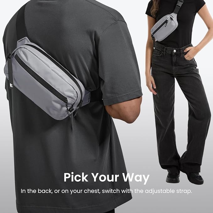 tomtoc 3.5L Sling Bag with RFID Blocking, Crossbody Bag Chest Shoulder Pack - Image 5