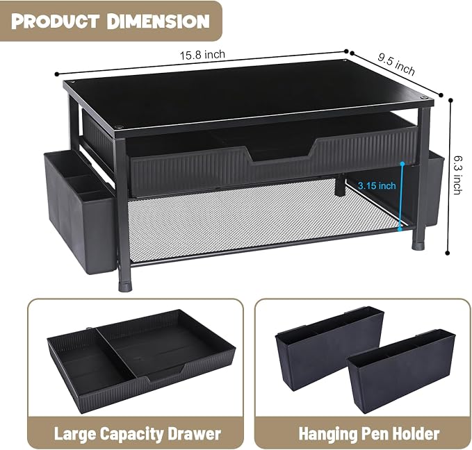 Printer Stand for Desk, Desk Organizer - Image 2