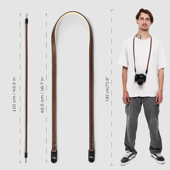 C Coiro Thin Leather Camera Strap - Image 7