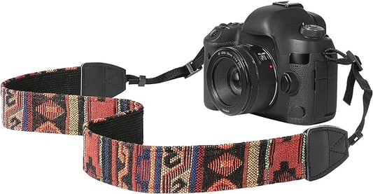 MoKo Camera Strap, Retro Cotton Canvas Woven Strap Universal Shoulder Neck by MoKo