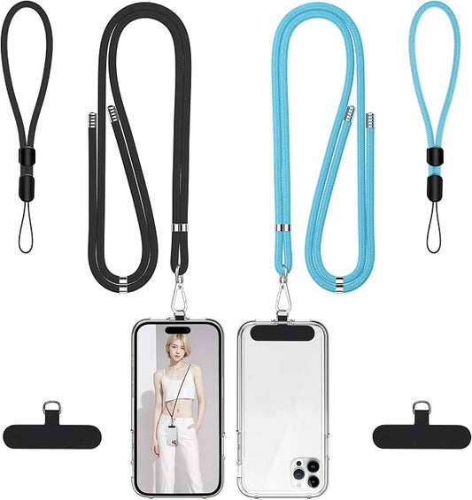takyu Phone Lanyard, 2 Pack Adjustable Cell Phone Lanyard Crossbody Neck Strap by Takyu