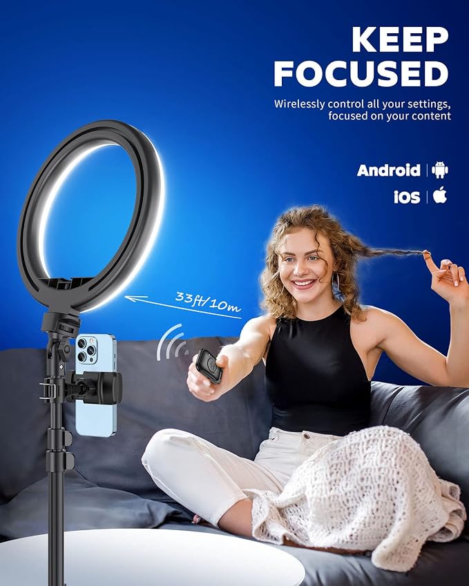 Kaiess 10.2" Selfie Ring Light - Image 4