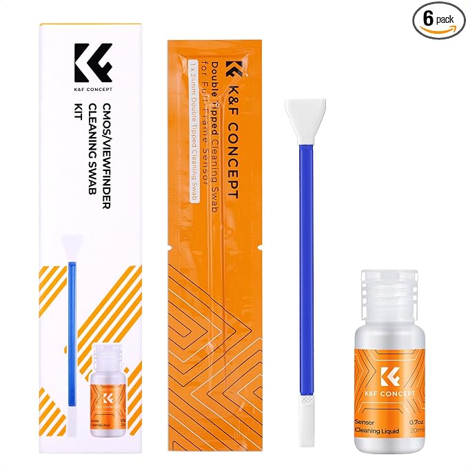 K&F CONCEPT 2-1 16mm APS-C Frame Sensor Cleaning Swab, Viewfinder Cleaning Swab by KFCONCEPT